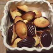 Madeleine à belle bosse et sa coque chocolat - Les recettes de sandrine au companion ou pas