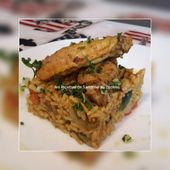 Ailes de poulet aux épices colombo et son riz et petits légumes au cookeo - Les recettes de sandrine au companion ou pas