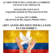 conférence sur “la Paix en Colombie, espoirs et craintes” le 23 mars