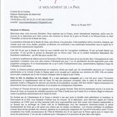 "Solidarité avec Gaza et le peuple palestinien": Lettres ouvertes du Mouvement de la Paix de Corrèze
