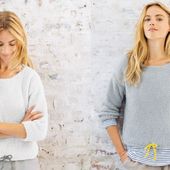 Sweat tricoté - Laine-et-Chiffons