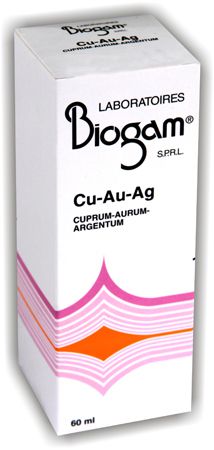 Biogam Cuivre (Cu) Or (Au) Argent (Ag) 60ml