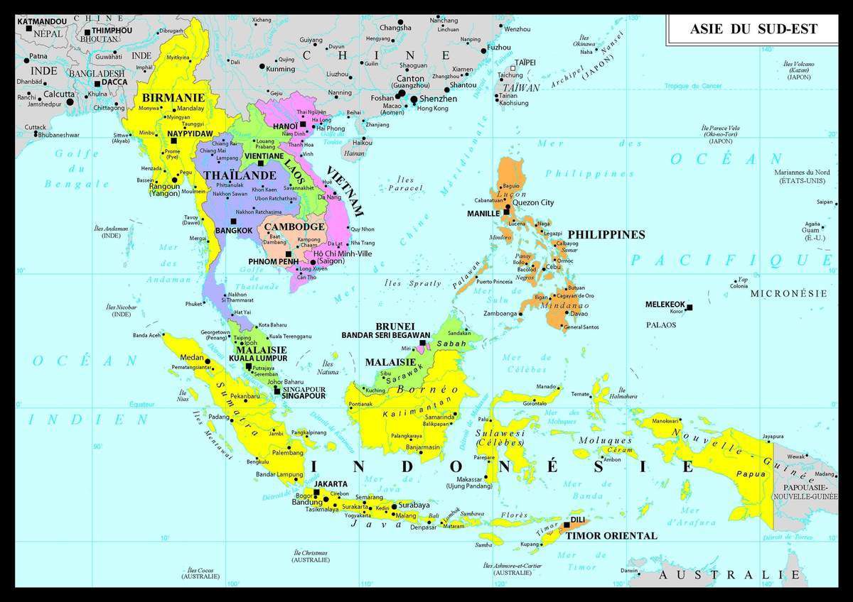 Résultat de recherche d'images pour "carte du sud est asiatique"