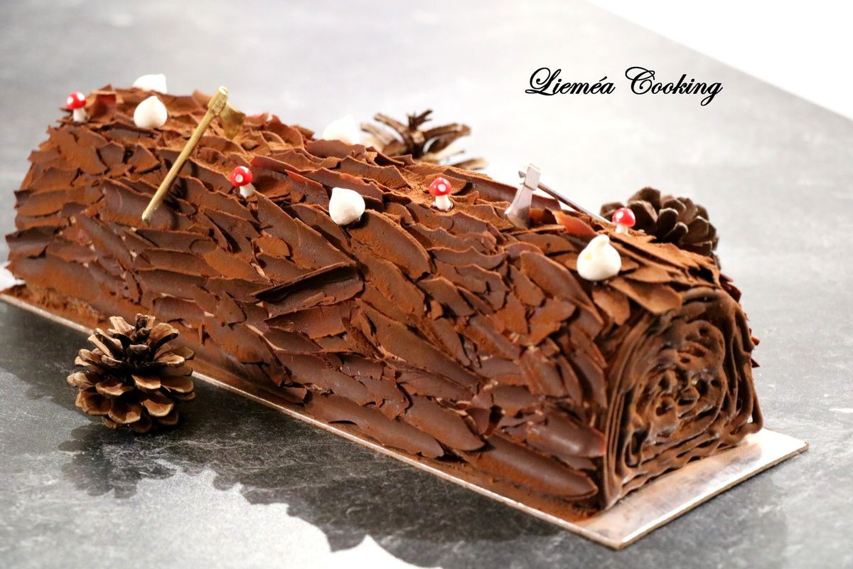 Recette bûche de Noël vanille et chocolat - Blog de