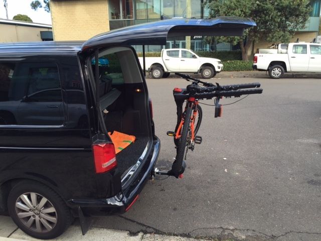 tow bar bike carrier