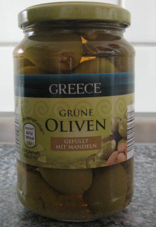 Aldi Nord] gefüllt von Oliven Clama BlogTestesser Mandeln Greece Grüne - mit