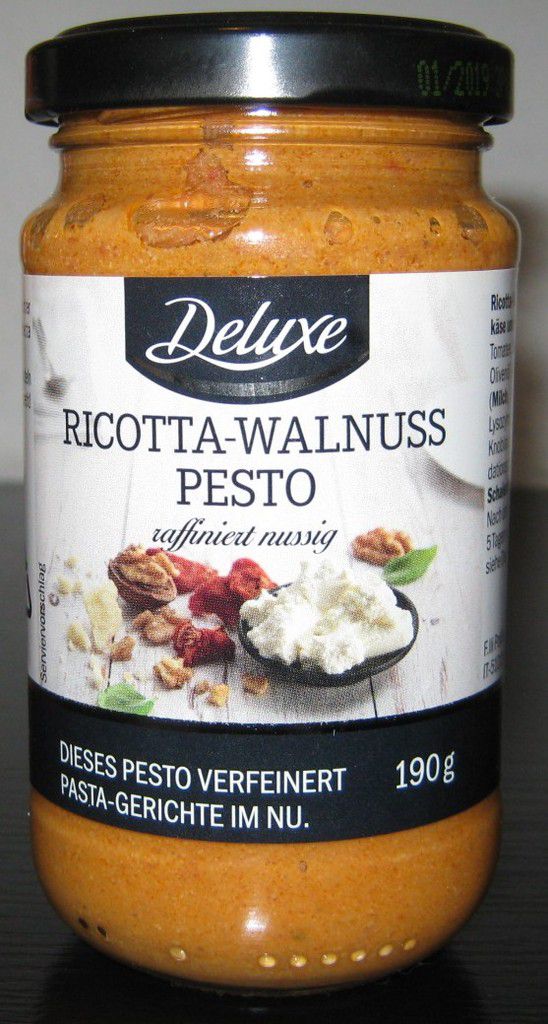 Lidl Deluxe Ricotta Walnuss Pesto Raffiniert Nussig Von F Lli Polli ...