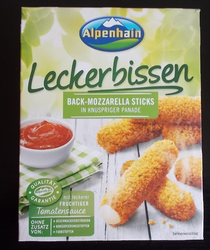 Alpenhain Leckerbissen Back-Mozzarella Sticks - BlogTestesser