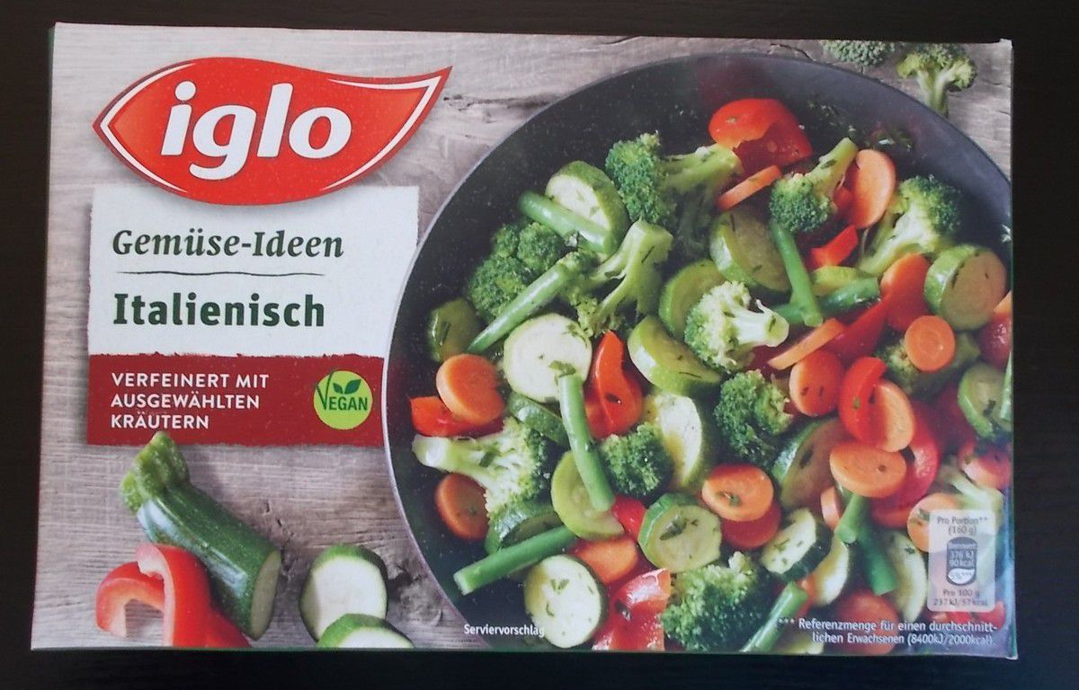 iglo Gemüse-Ideen Italienisch verfeinert mit Kräutern - BlogTestesser
