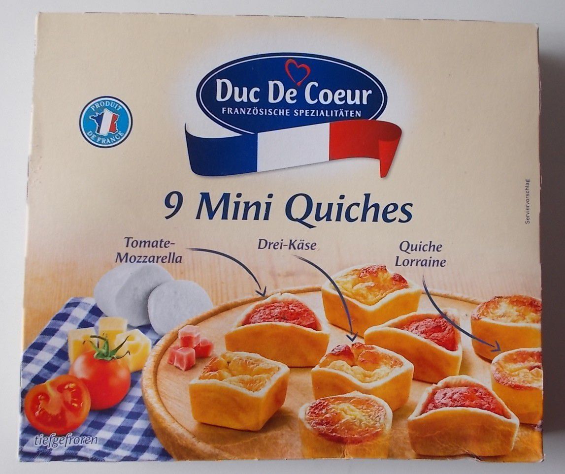 Lidl] Duc De Coeur 9 Mini Quiches - BlogTestesser