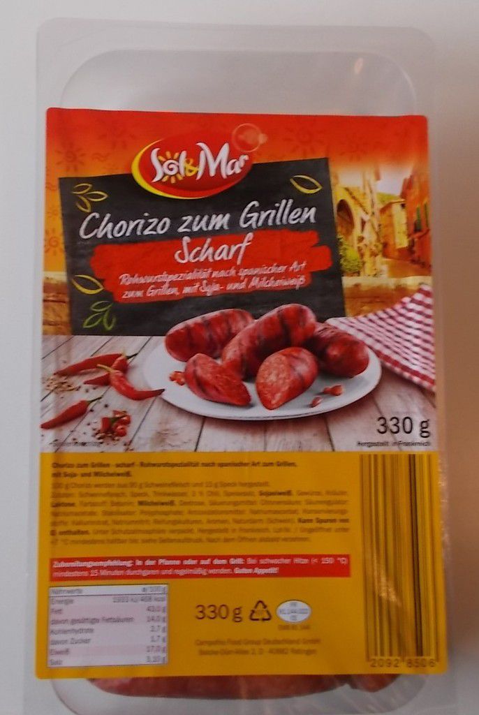 Lidl] Sol&Mar Chorizo zum Grillen scharf - BlogTestesser