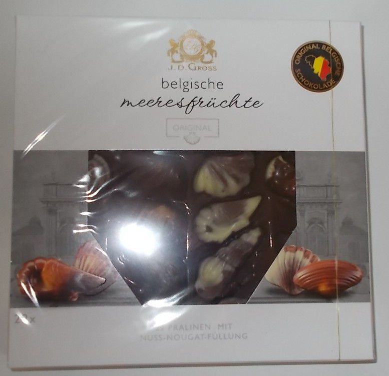 Belgische Meeresfrüchte Pralinen Schokolade Belgien 6 x 195 Gramm Pack Angebot 