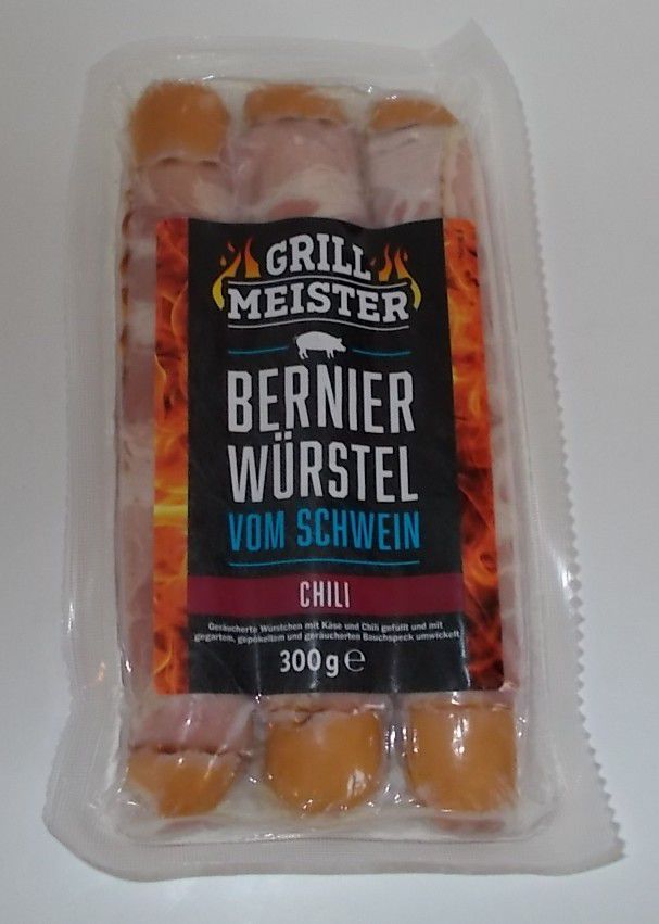 Lidl] Grill Meister Bernier Würstel vom Schwein Chili - BlogTestesser