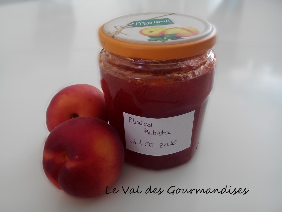 Confiture abricot rubista Le val des Gourmandises