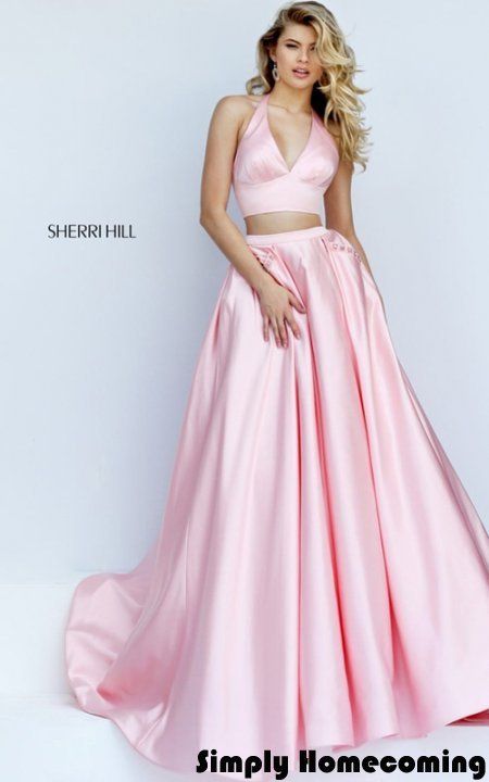 two piece ball gown
