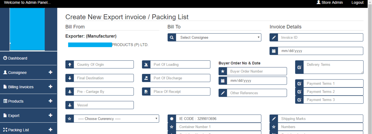 online invoice generation software php mysql mahesh web