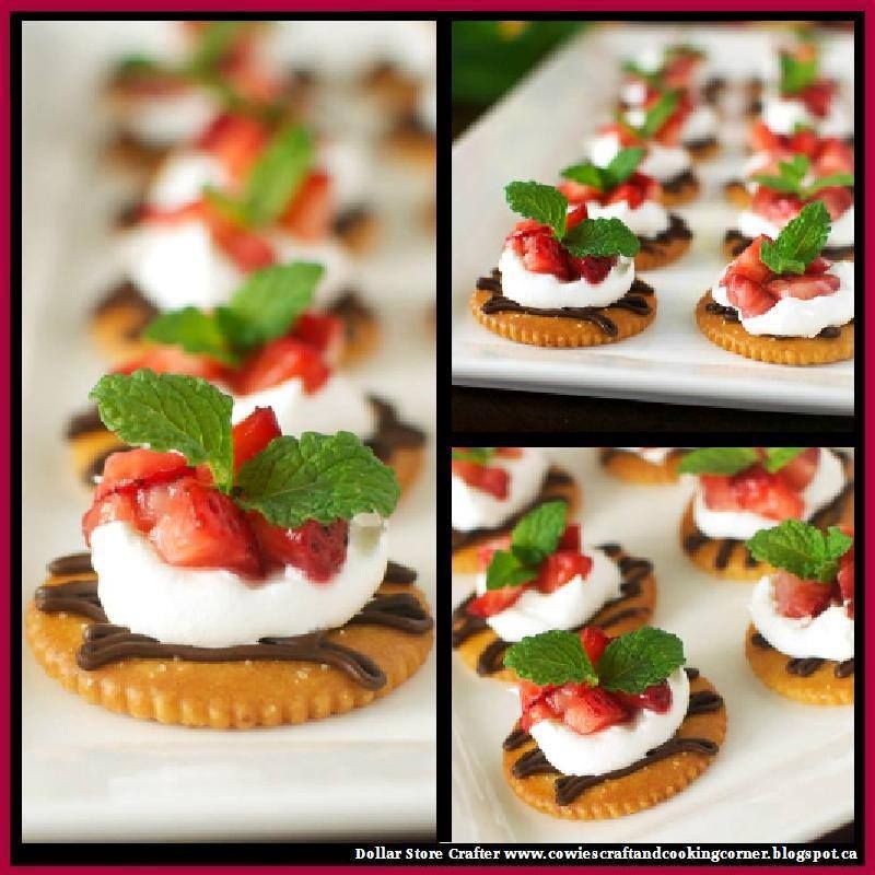 Chocolate and Cream Strawberry Snacks