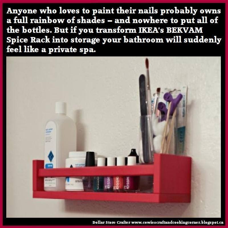 DIY Nail Polish Station ~ IKEA Hack