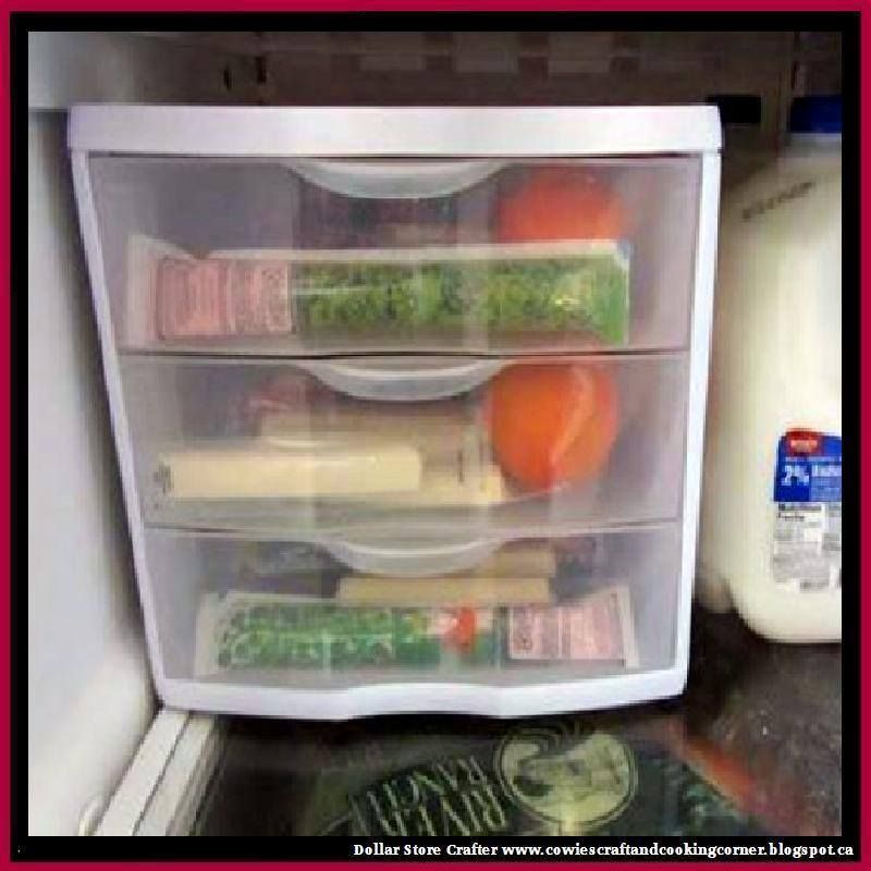 Turn A Small Set Of Drawers Into A Refrigerator 'each child has their own' Snack Box