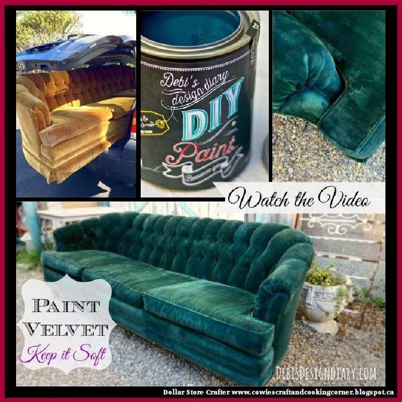 How To Paint Upholstery And Keep The Fabric Soft, Even Velvet!