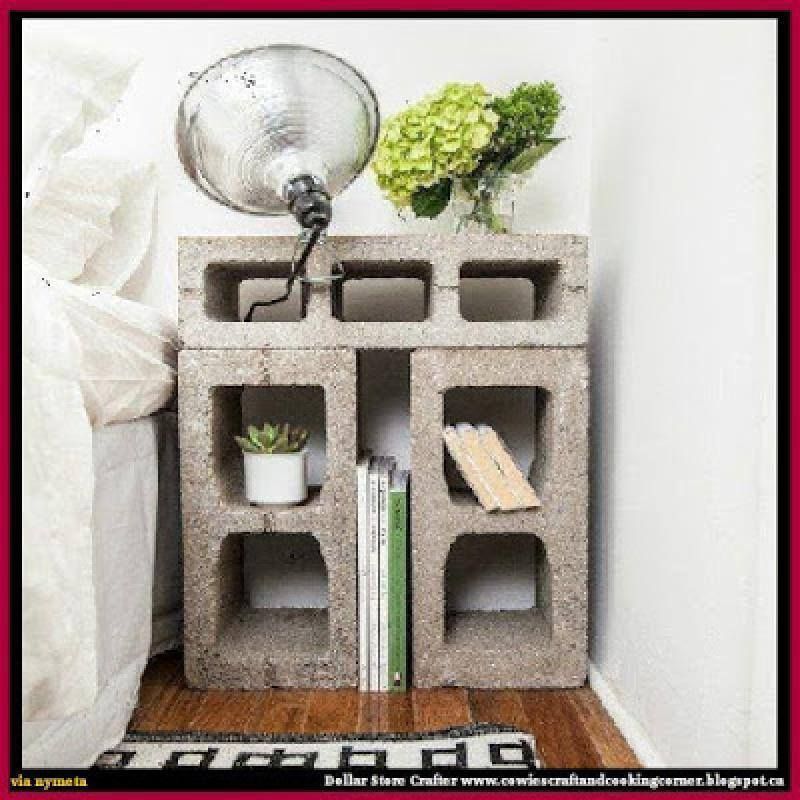 Turn Cinder Blocks Into A Night Stand / Side Table