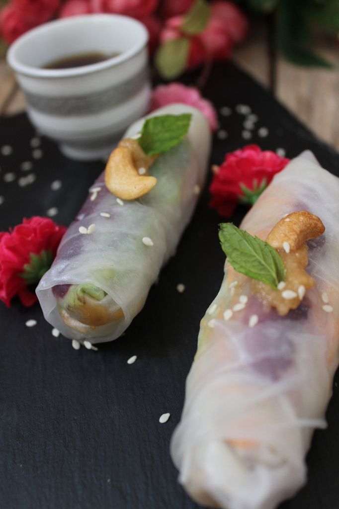 Des rouleaux de printemps au poulet 