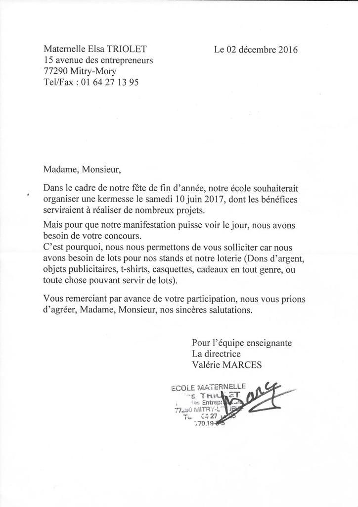 Lettre De Demission Ecole