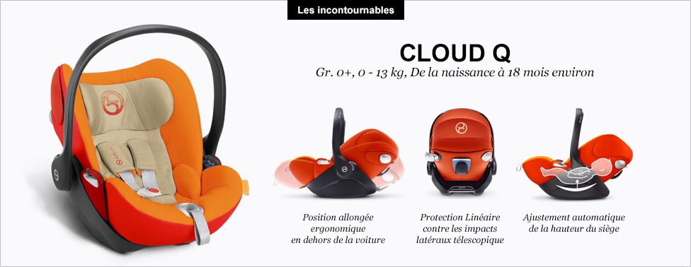 Avis sur le siège auto Cloud Q de Cybex - le blog de puériculture