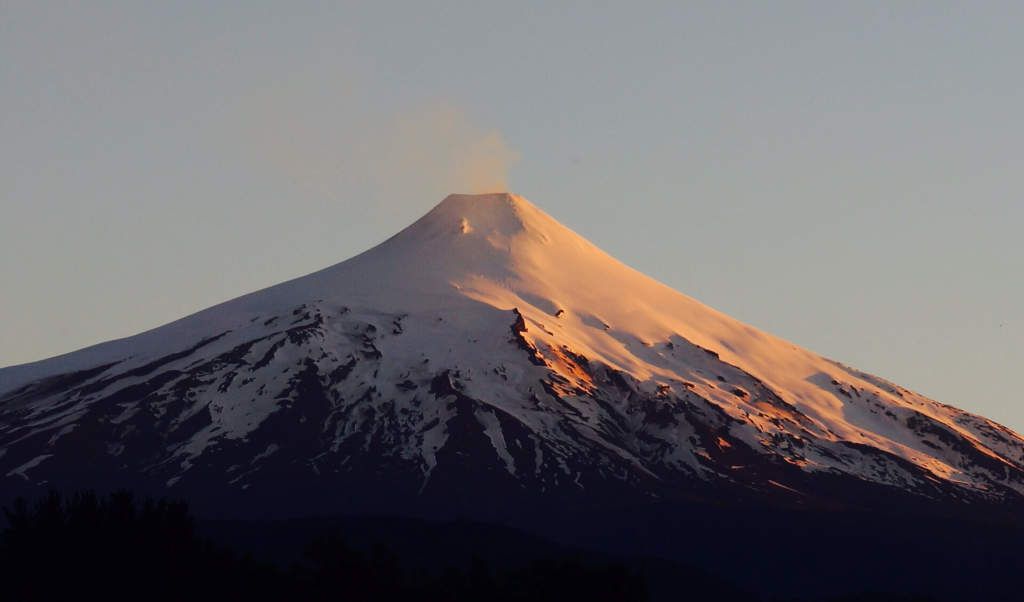 Le volcan Villarrica.