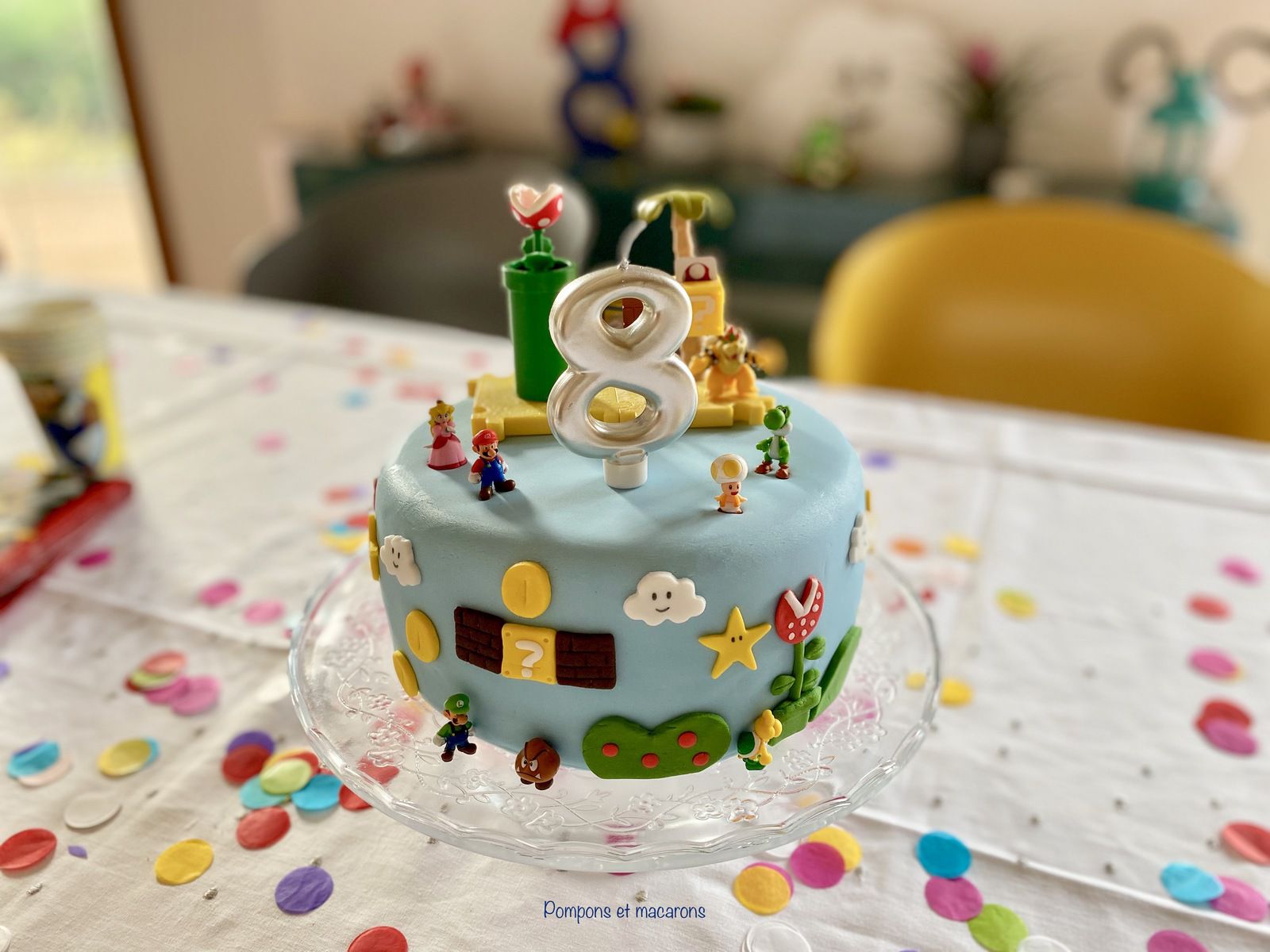 Notre anniversaire Super Mario! - Pompons et Macarons