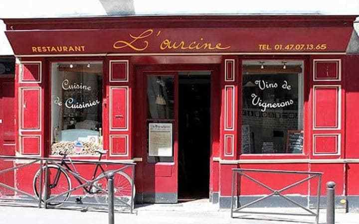 L'Ourcine has reliable cuisine, relaxed chatty atmosphere and eclectic Left Bank clientele