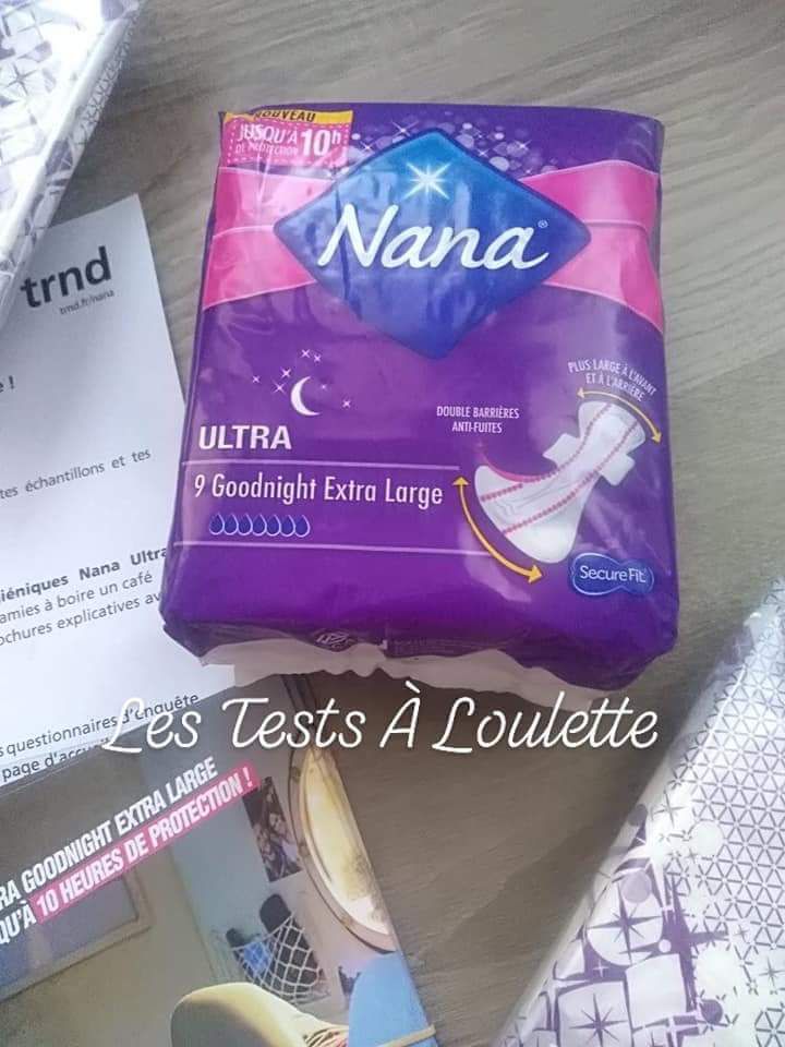 Test serviettes hygiéniques Nana Ultra Goodnight Extra Large -  maman-qui-teste.over-blog.com