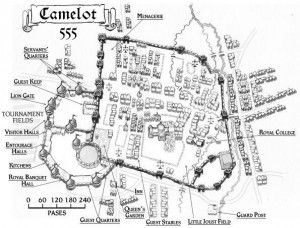 Camelot 555AD - This map is from The Great Pendragon Campaign, page 325