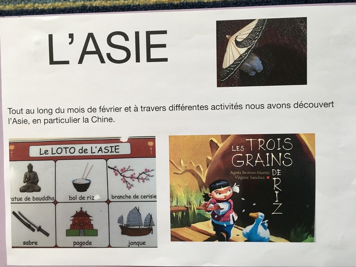 Les Trois Grains De Riz Tapuscrit Voyage en Asie - Notre projet monde en maternelle