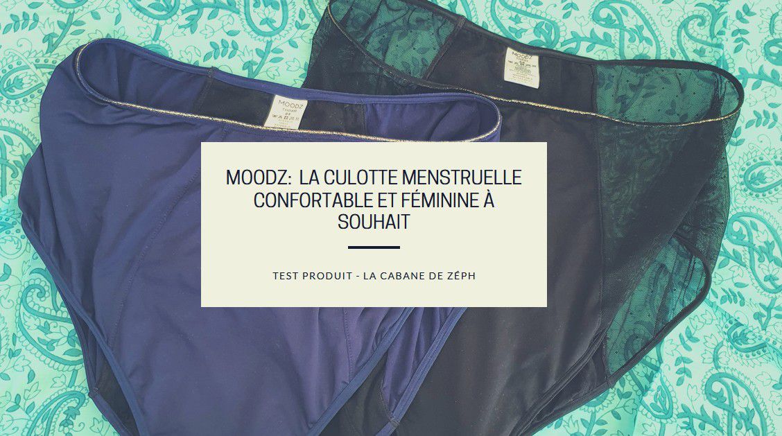 Moodz: La culotte menstruelle confortable et féminine à souhait - La Cabane  de Zéph