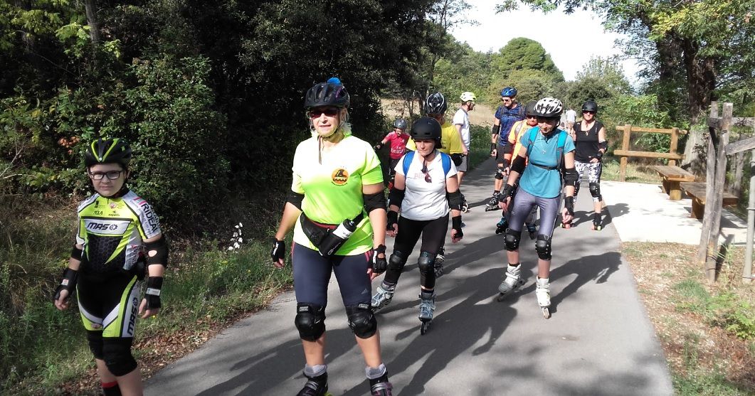 Randonnée roller voie verte de Quissac à Sauve, samedi 21 décembre 2019 -  Roller Lib