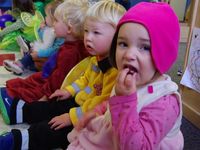 Vor dem Umzug im Kindergarten