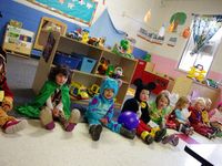 Vor dem Umzug im Kindergarten