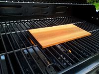 Test de la planche de cèdre au barbecue