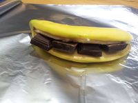 Un dessert bien gourmand: banane au chocolat !