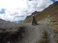 la montée au col Tourmalin depuis St Jacques