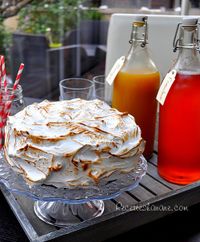 Gâteau au chocolat meringué