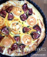 Tarte salée aux figues & au fromage de chèvre