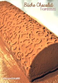 Bûche aux 2 chocolats & Framboises