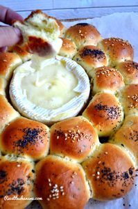 Brioche salée au camembert - idée apéro