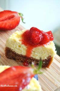 Cheesecake crémeux aux fraises