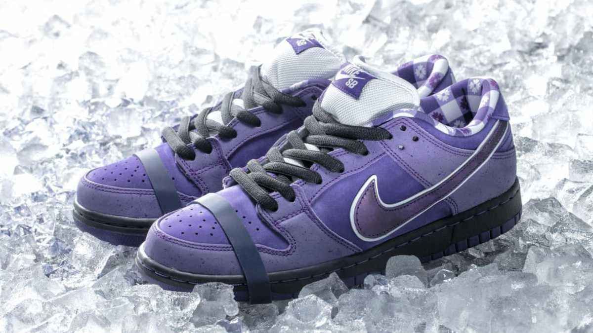 nike dunk low homme violet