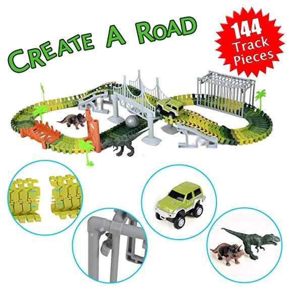 circuit voiture dinosaure