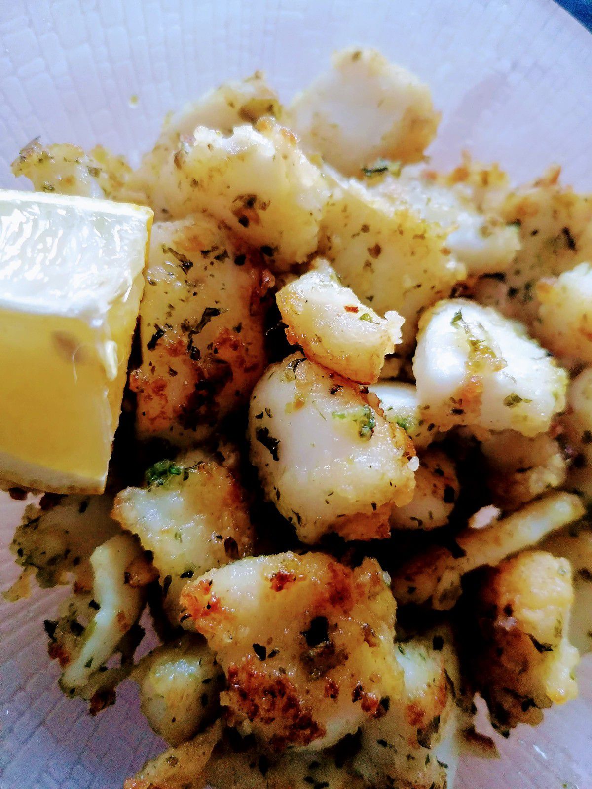 Calamar frit au "beurre d'escargot" - Valérie Passion Cuisine