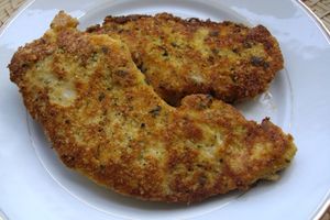 Escalope de poulet panée au fromage